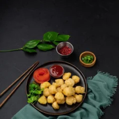 Жареные морские гребешки в кляре